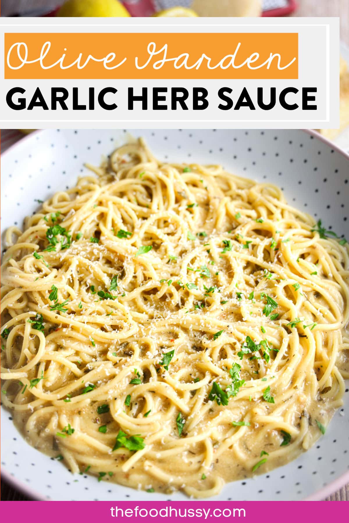 Olive Garden just announced a new sauce to their Pasta Sauce lineup and I was there to try it the first week! The new Olive Garden Garlic Herb Sauce is available nationwide and is a deliciously LIGHT sauce full of garlic, herbs and a little bit of creamy texture. via @foodhussy