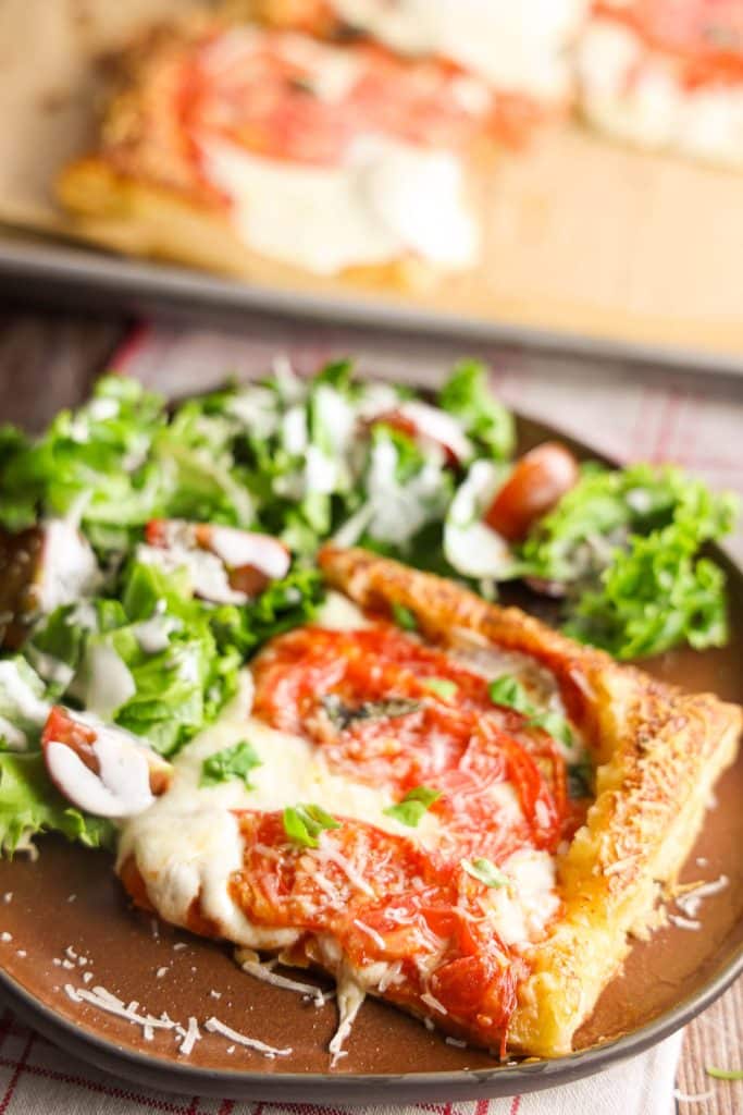 Puff pastry pizza