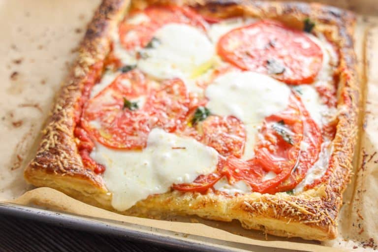 Puff pastry pizza
