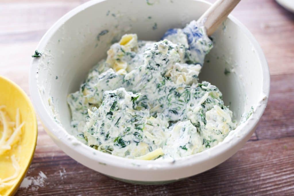 Spinach Artichoke Dip with no mayo