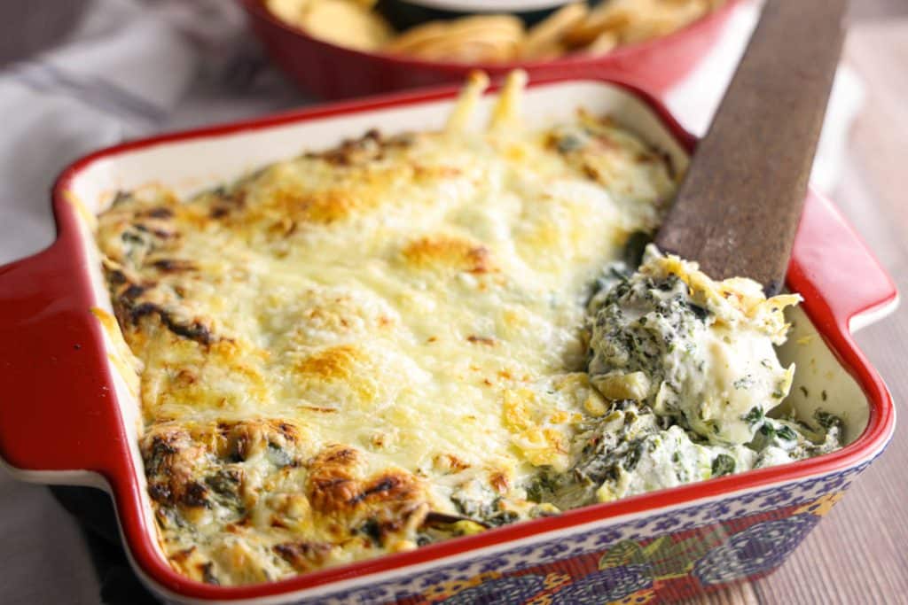 Spinach Artichoke Dip with no mayo