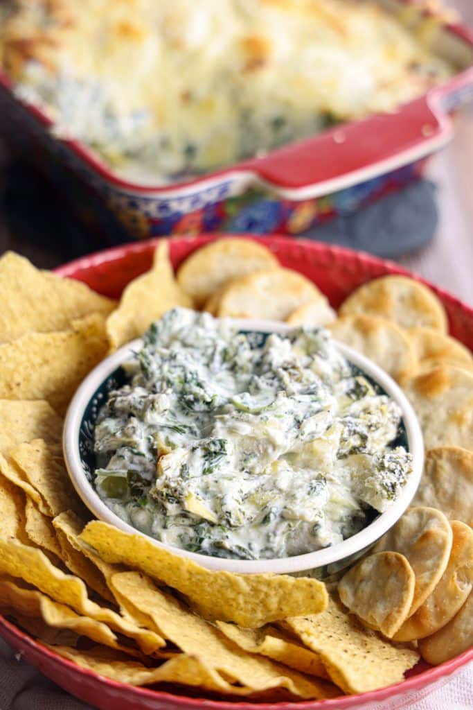 Spinach Artichoke Dip with no mayo