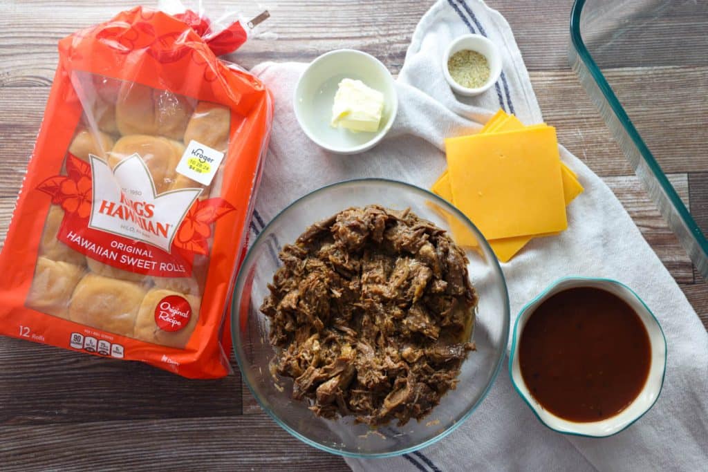 BBQ Beef Sliders ingredients