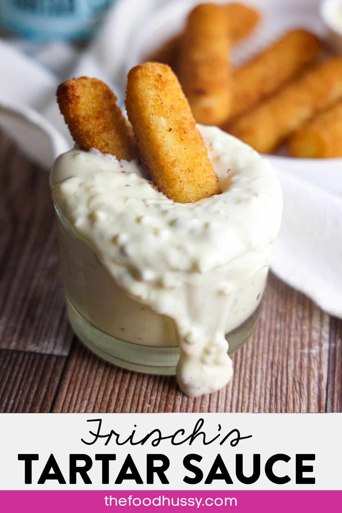Frisch's Tartar Sauce is beloved in Cincinnati - it's also creamy, tangy and delicious! Frisch's famous Tartar Sauce is the perfect compliment to any fish - and also perfect on a cheeseburger!!! (I promise!) via @foodhussy
