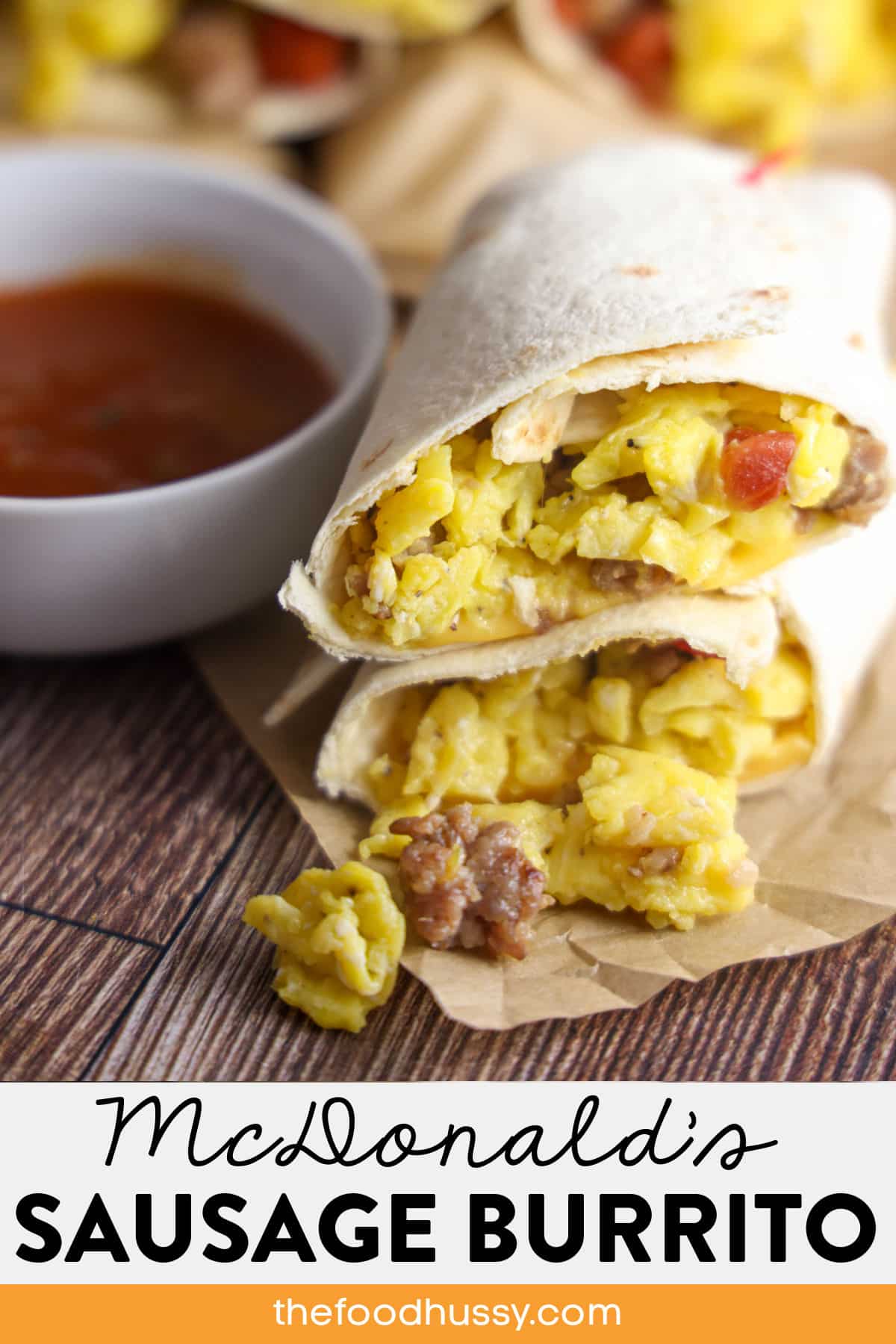 Craving the classic McDonald’s Sausage Burrito but don't want to put pants on? This easy homemade recipe brings you the same delicious flavors with fluffy scrambled eggs, savory sausage and melty cheese—all wrapped in a warm tortilla.  via @foodhussy