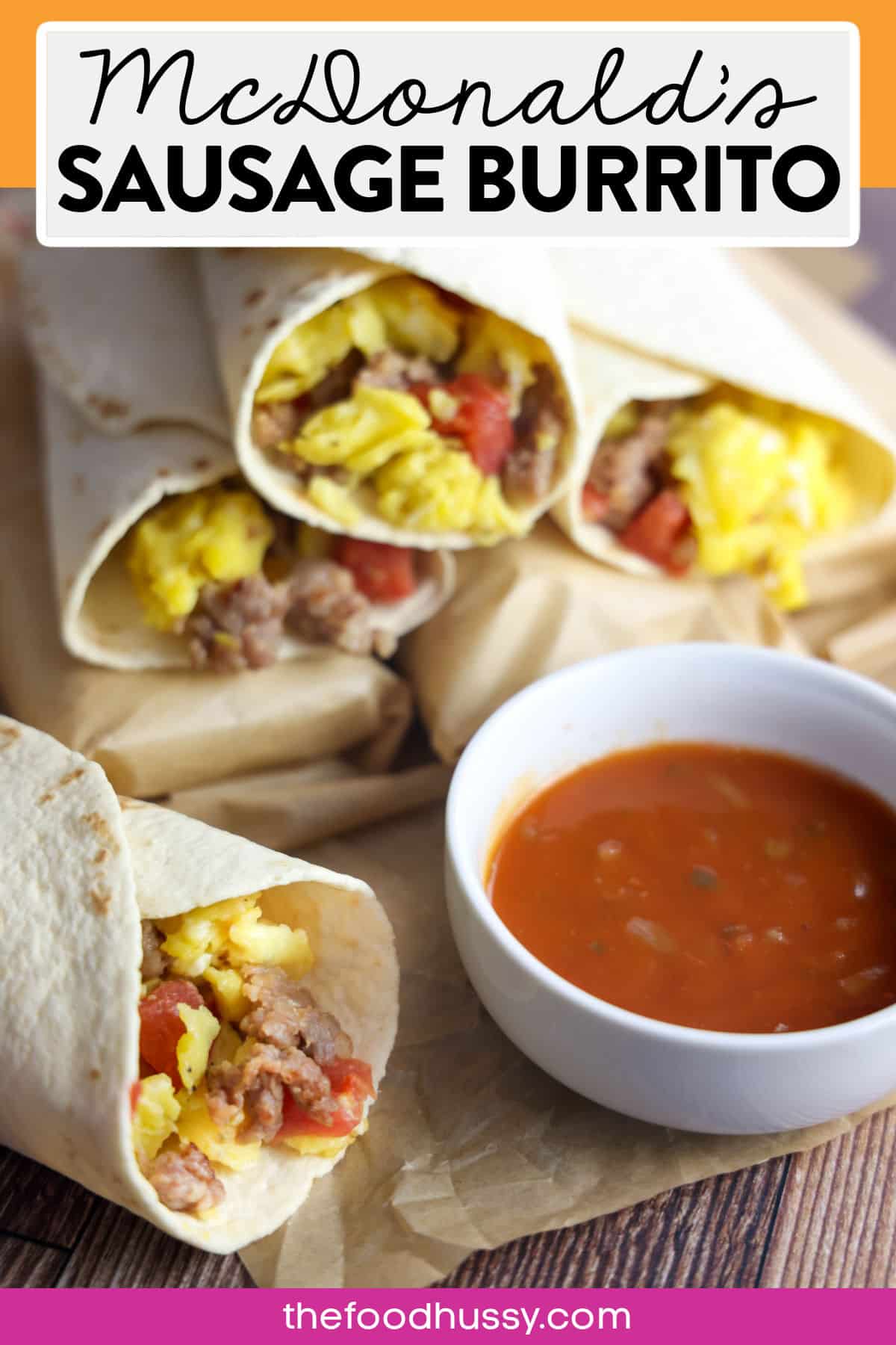 Craving the classic McDonald’s Sausage Burrito but don't want to put pants on? This easy homemade recipe brings you the same delicious flavors with fluffy scrambled eggs, savory sausage and melty cheese—all wrapped in a warm tortilla.  via @foodhussy