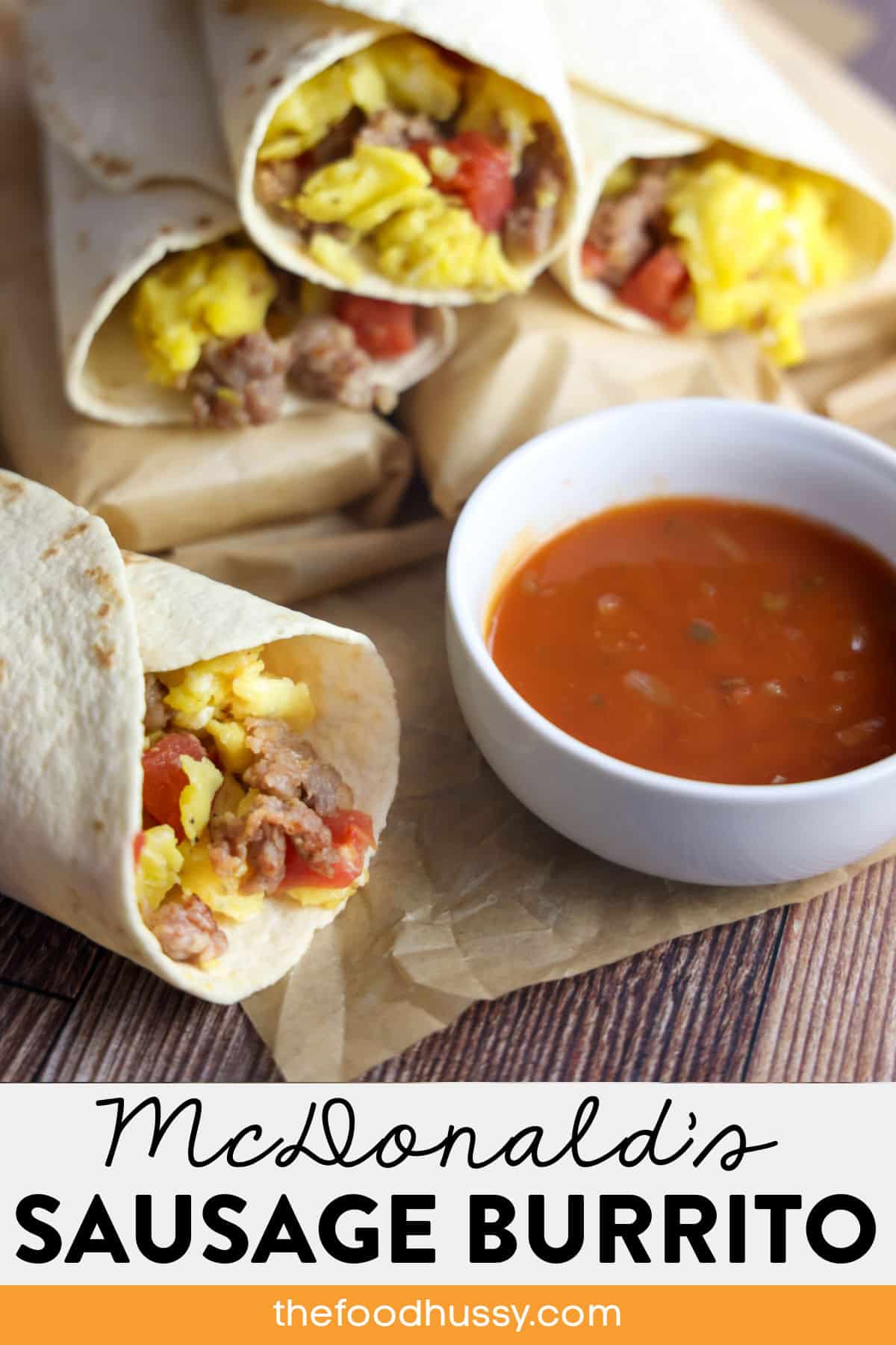 Craving the classic McDonald’s Sausage Burrito but don't want to put pants on? This easy homemade recipe brings you the same delicious flavors with fluffy scrambled eggs, savory sausage and melty cheese—all wrapped in a warm tortilla.  via @foodhussy