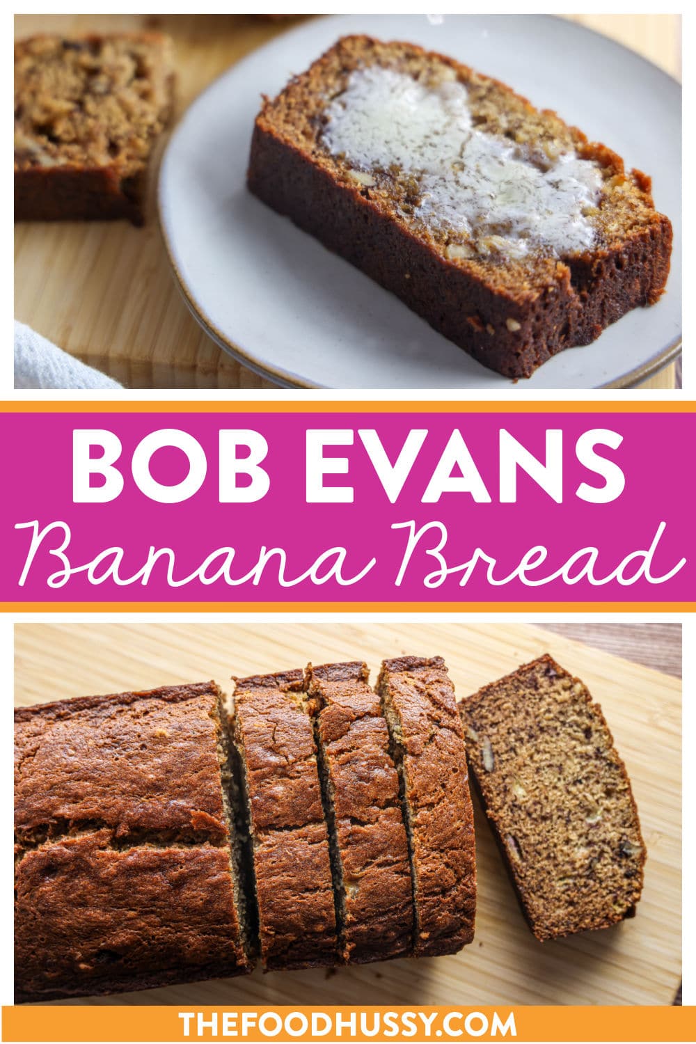 This Bob Evans Banana Bread is pure comfort in every slice—moist, rich and packed with that irresistible homemade banana flavor.  via @foodhussy