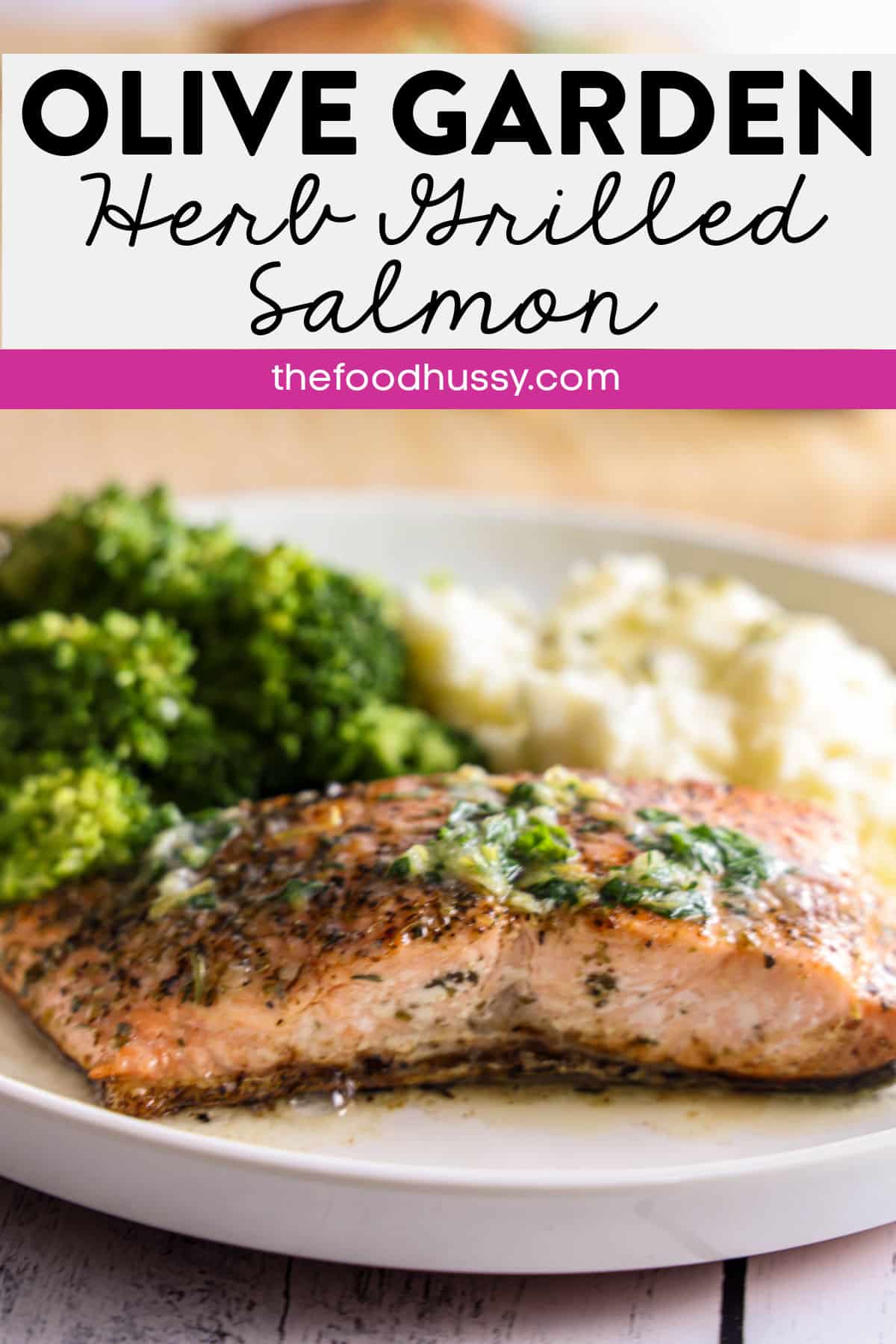 This Copycat Olive Garden Herb Grilled Salmon is tender, flaky, and perfectly seared for that restaurant-style char. It’s topped with a luscious garlic herb butter that melts right into the fish for a rich, flavorful finish you’ll crave! via @foodhussy