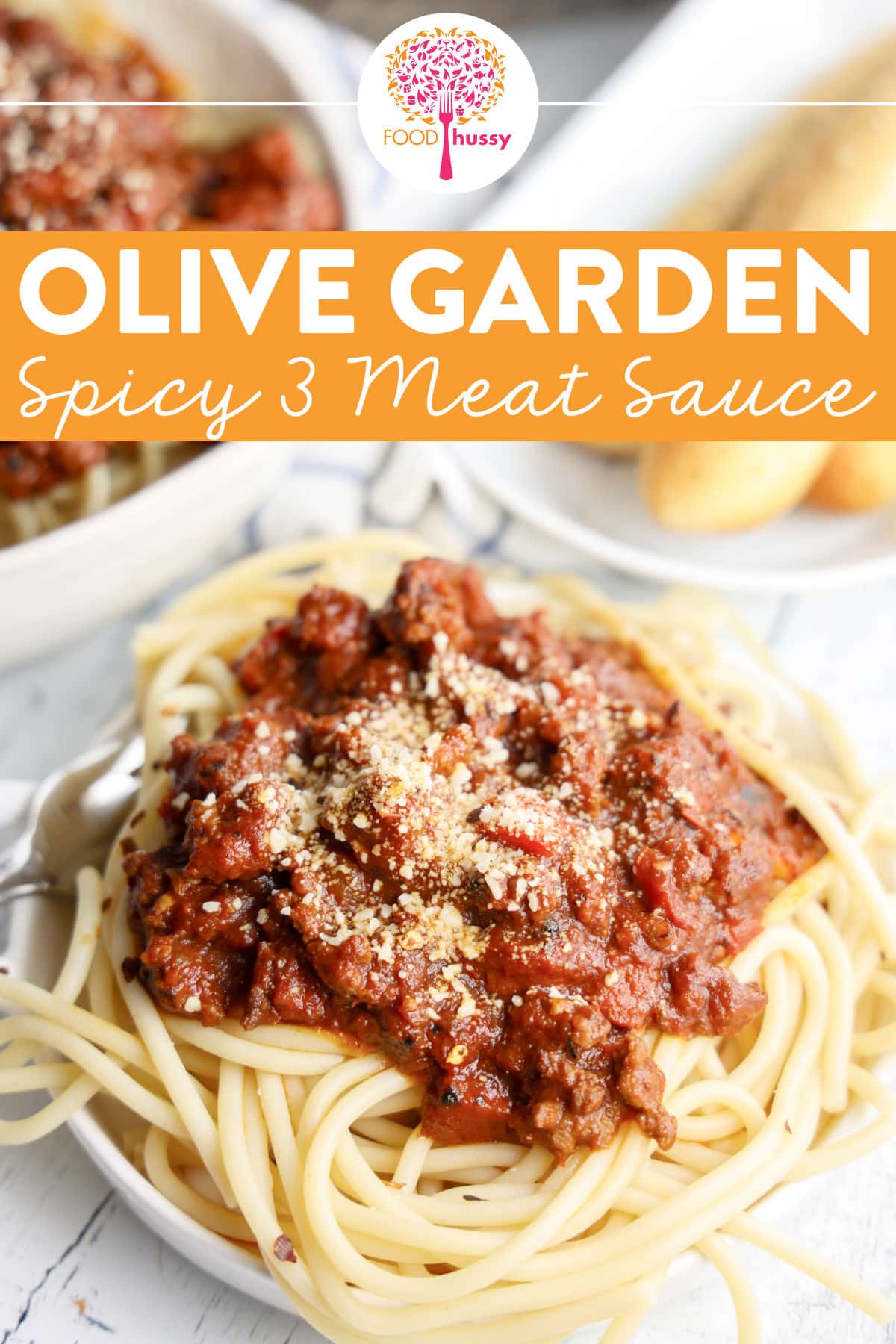 Olive Garden Spicy 3 Meat Sauce brings the heat with a bold blend of ground beef, zesty hot Italian sausage and smoky pepperoni all simmered in a rich, savory tomato sauce. It’s the ultimate meaty masterpiece for pasta lovers who like their dinner with a little kick! via @foodhussy