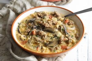 Creamy Mushroom Sausage Soup