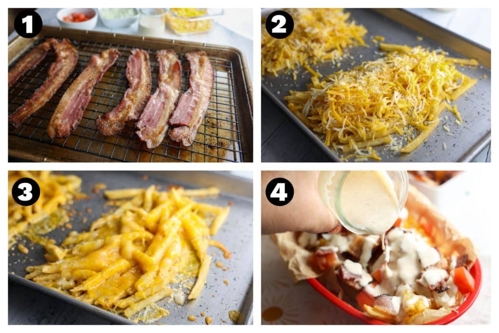 how to make Cheese Fries with Bacon