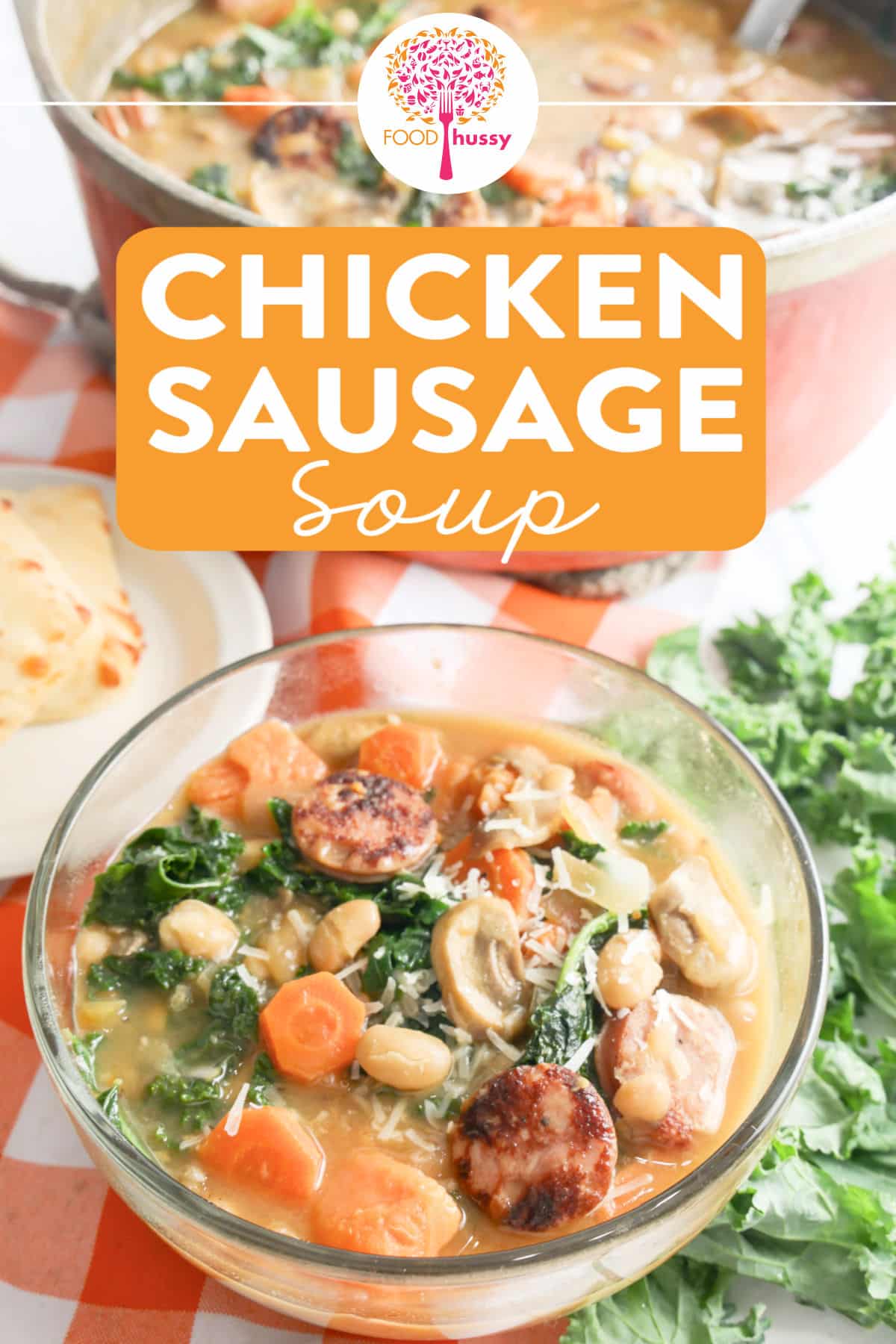 This cozy Chicken Sausage Soup is loaded with sweet apple-chicken sausage, tender sweet potatoes, kale, and white beans for a hearty, feel-good bowl of comfort. Every spoonful’s got something to love—juicy sausage, tender veggies and a cozy, flavorful broth that’ll warm you right up. via @foodhussy