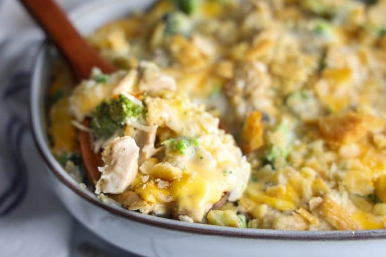 Broccoli Cheese Rice & Chicken Casserole