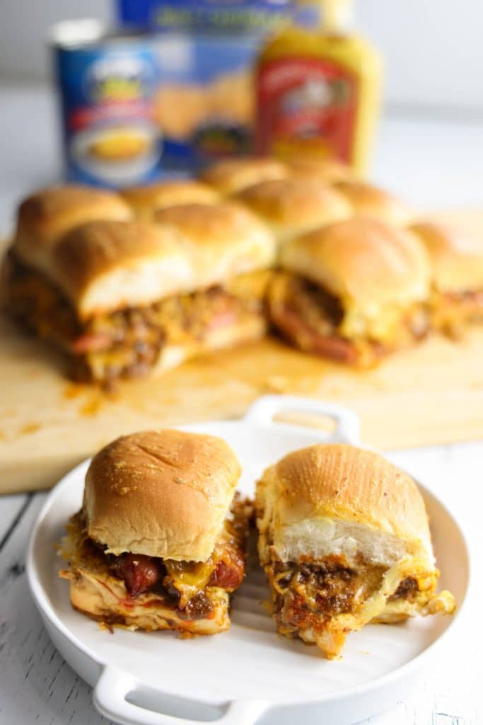 Chili Cheese Coney Sliders
