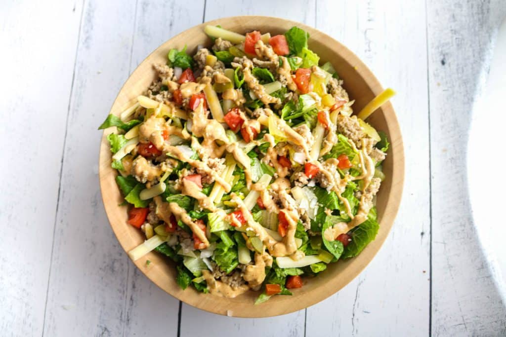 Healthy Big Mac Salad