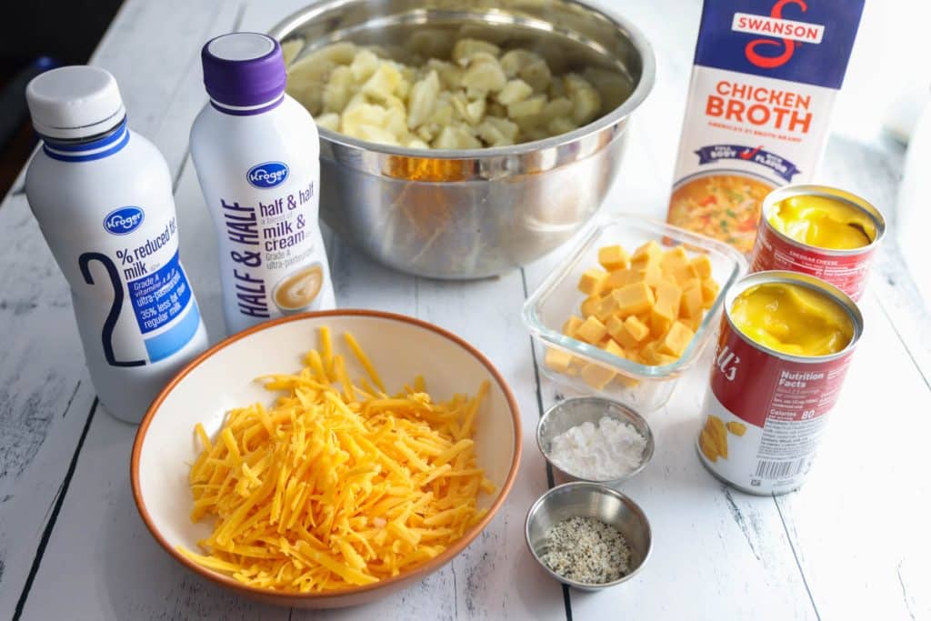 Bob Evans Cheddar Baked Potato Soup ingredients