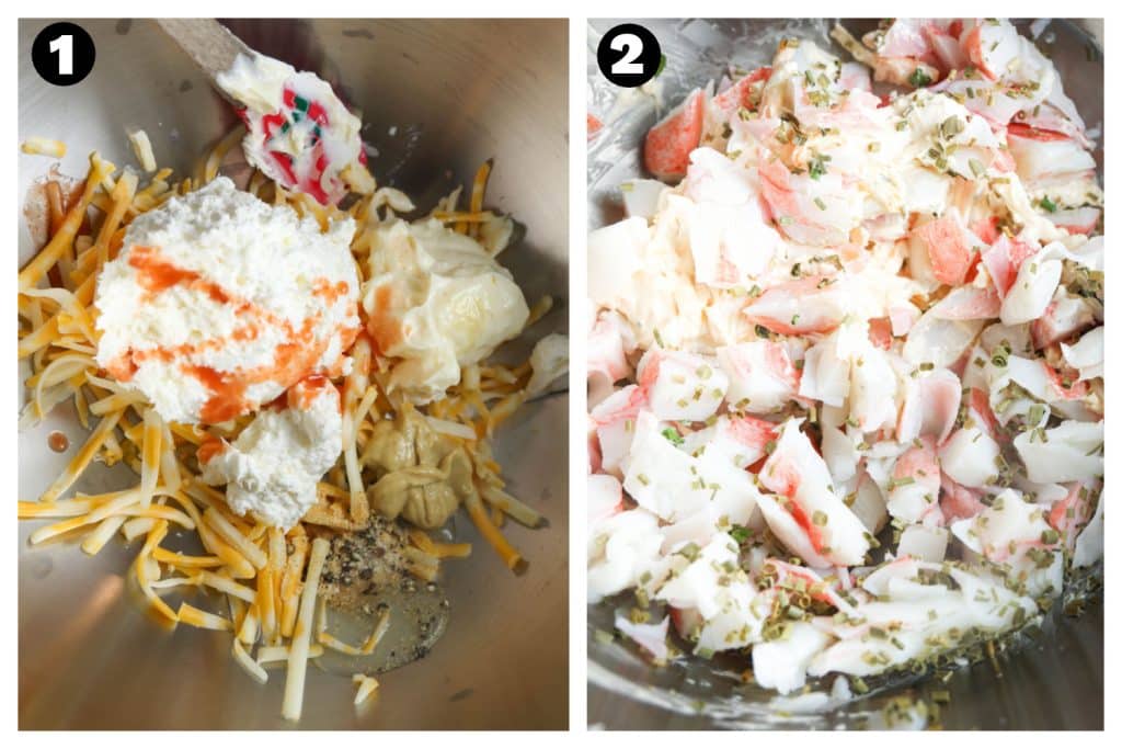 how to make cold imitation crab dip