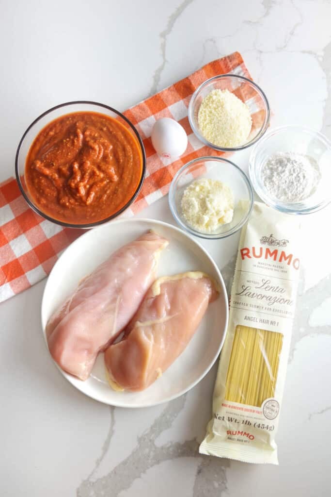 Cheesecake Factory Crusted Chicken Romano ingredients