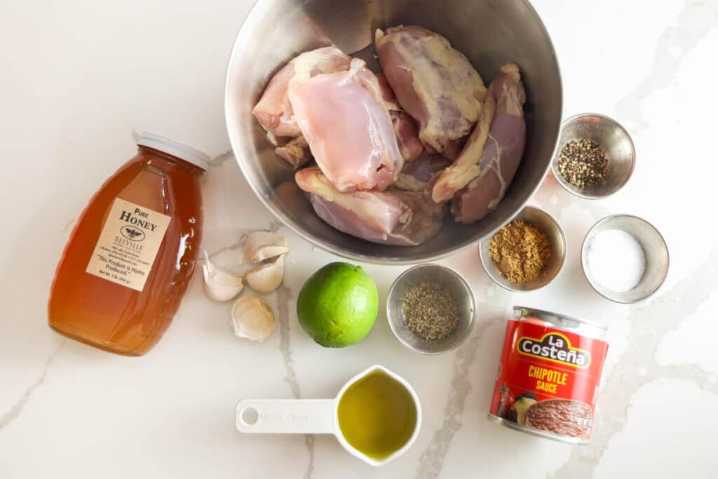 Copycat Chipotle Honey Chicken ingredients
