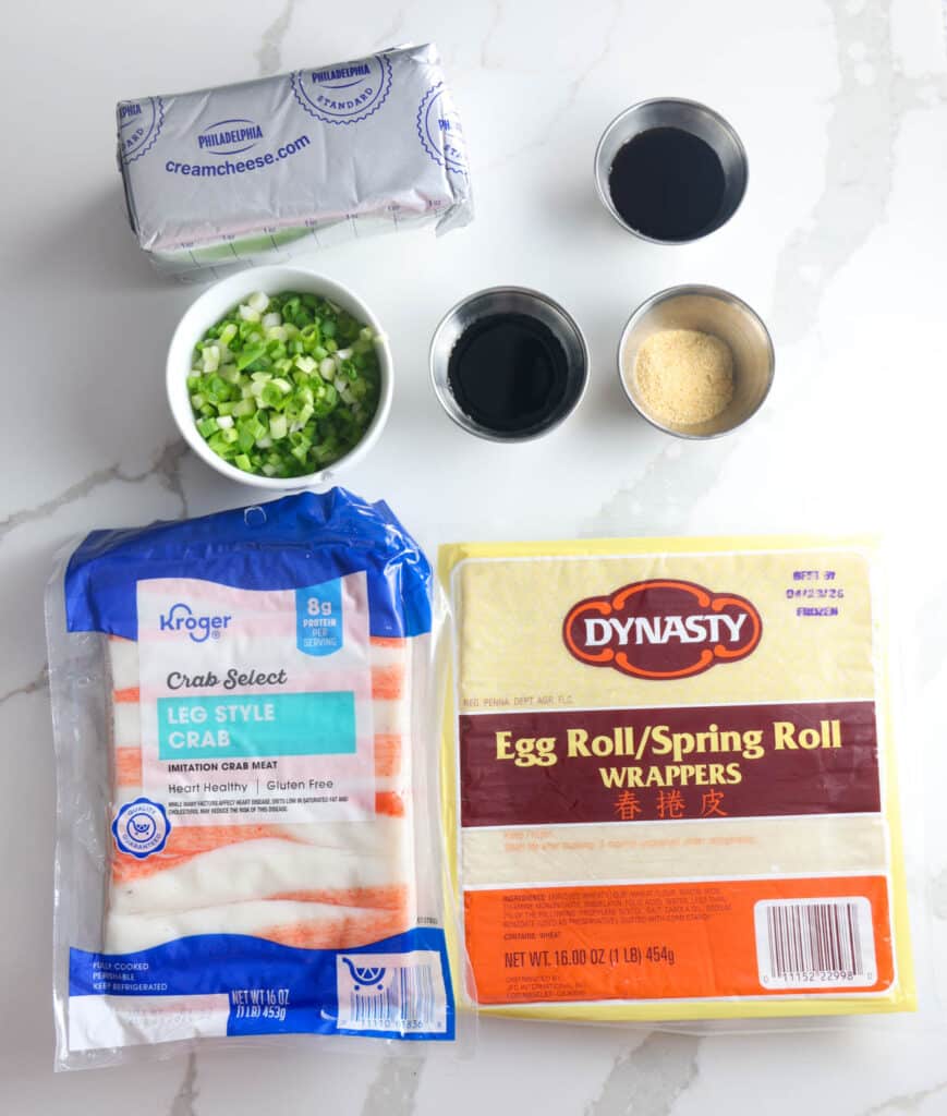 crab rangoon egg rolls ingredients