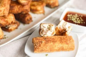 crab rangoon egg rolls