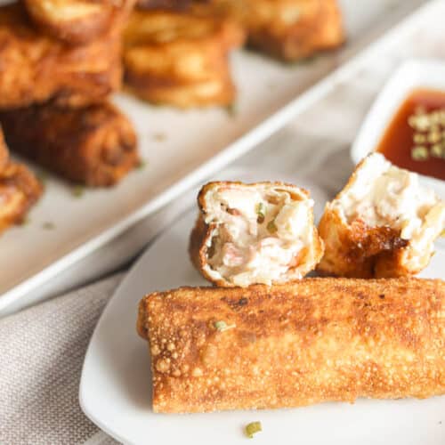 crab rangoon egg rolls