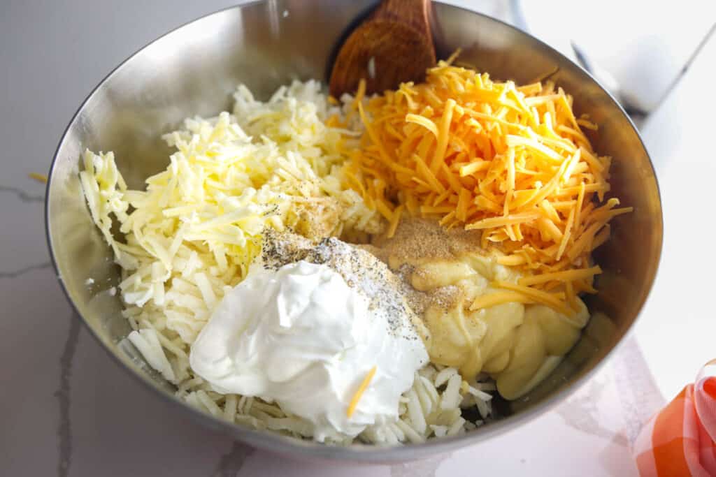 The Original Cracker Barrel Hashbrown Casserole ingredients