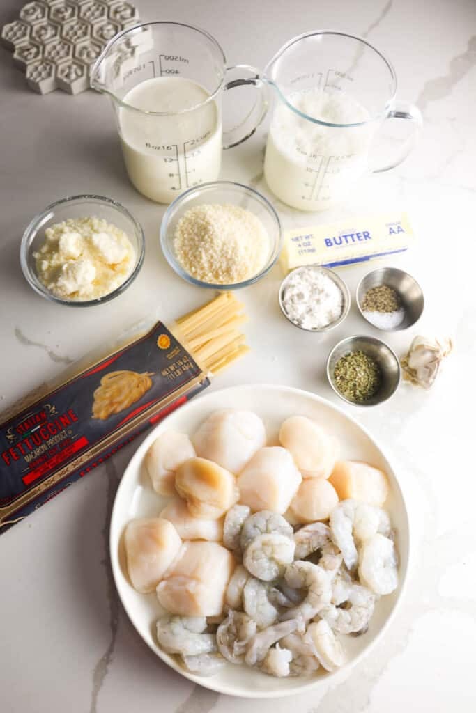 Olive Garden Seafood Alfredo ingredients