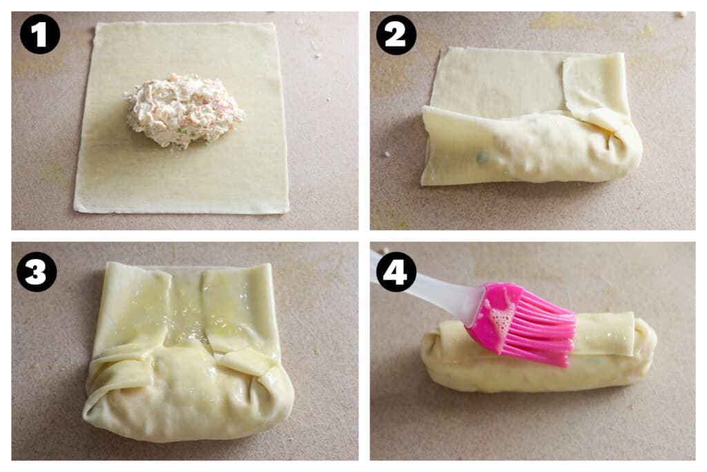 how to fold egg rolls