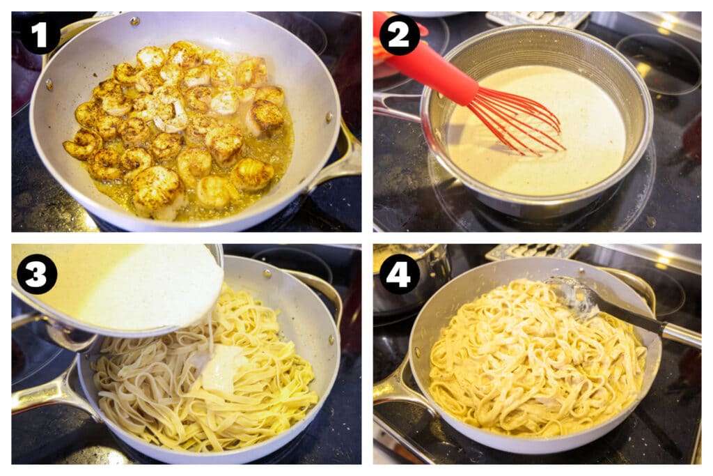 how to make Olive Garden Seafood Alfredo
