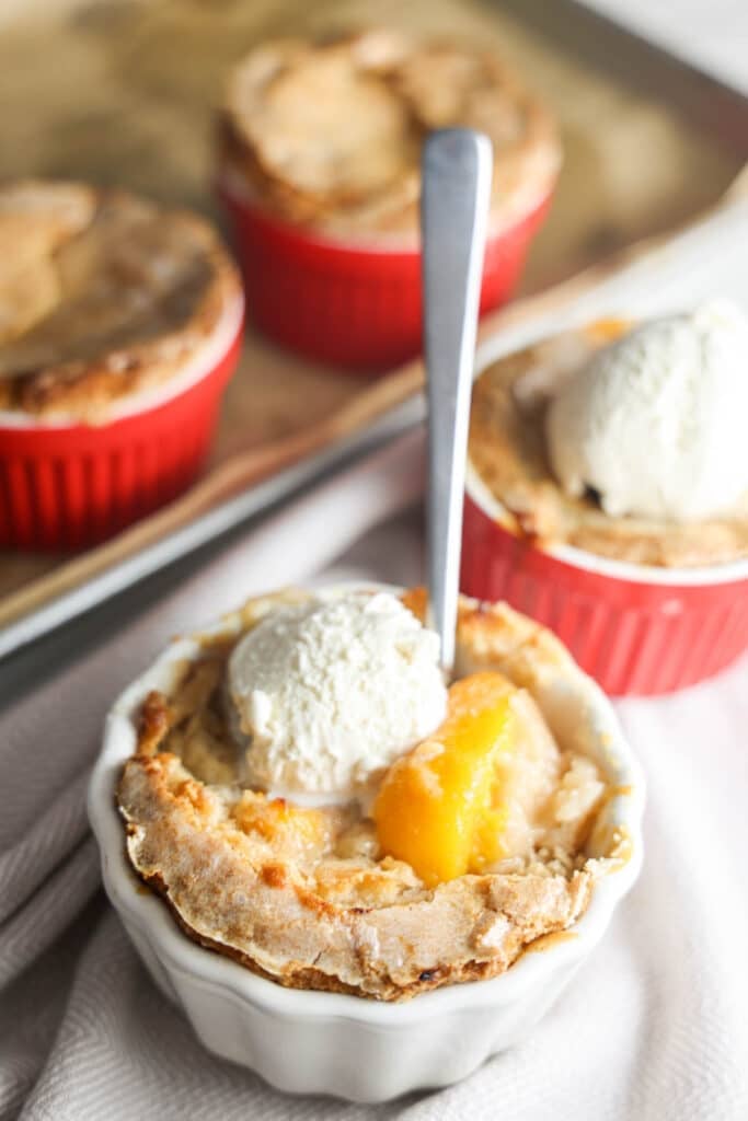 Mini Peach Cobbler