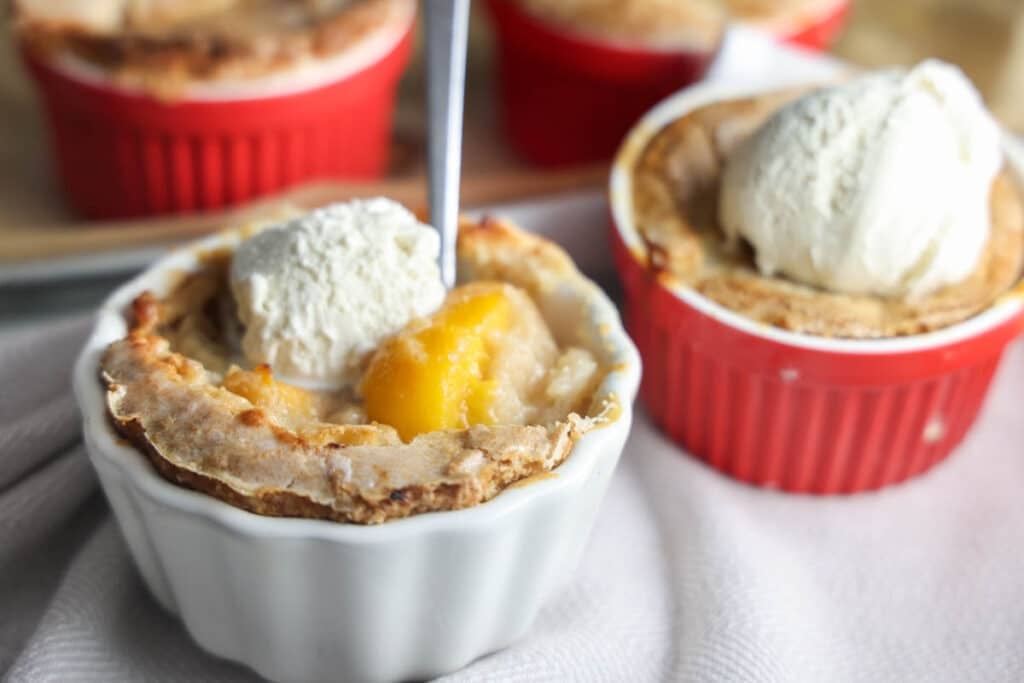 Mini Peach Cobbler