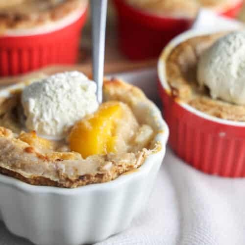 Mini Peach Cobbler