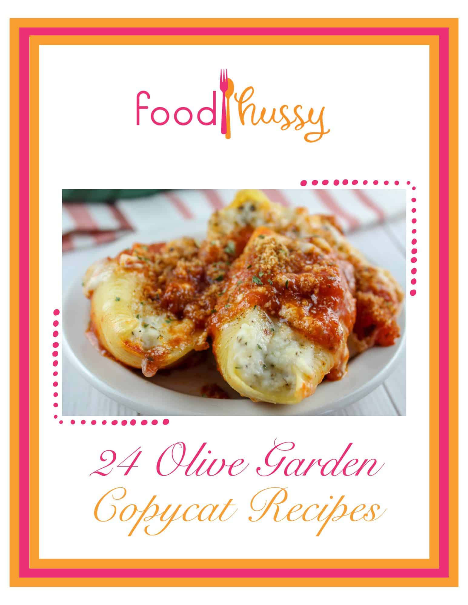 24 Olive Garden Copycat Recipes cookbook cover