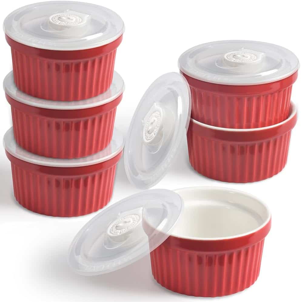 Red 8oz Ramekins