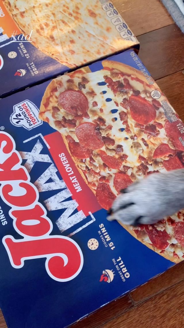 #ad Sometimes you’re just hungry but want to stay home - well JACK’S MAX pizza is the best pizza around and will hit the spot! #ad The new JACK’S MAX Meat Lovers Pizza has ½ lb of original sauce, real cheese and tasty toppings like REAL cheese, pepperoni, sausage and beef! @jackspizza #JACKSMAX

This delicious bite is ready in just 15 minutes in your oven or on the gas grill! And - it’s dog-approved! Mysty couldn’t help but let me know which pizza she wanted me to try first! 

JACK’S MAX also has Double Pepperoni, Mexican Style Supreme and Cheese varieties! You can find JACK’S MAX pizza at Meijer and other great retailers. 

#quickdinner #jackspizza #frozenpizza