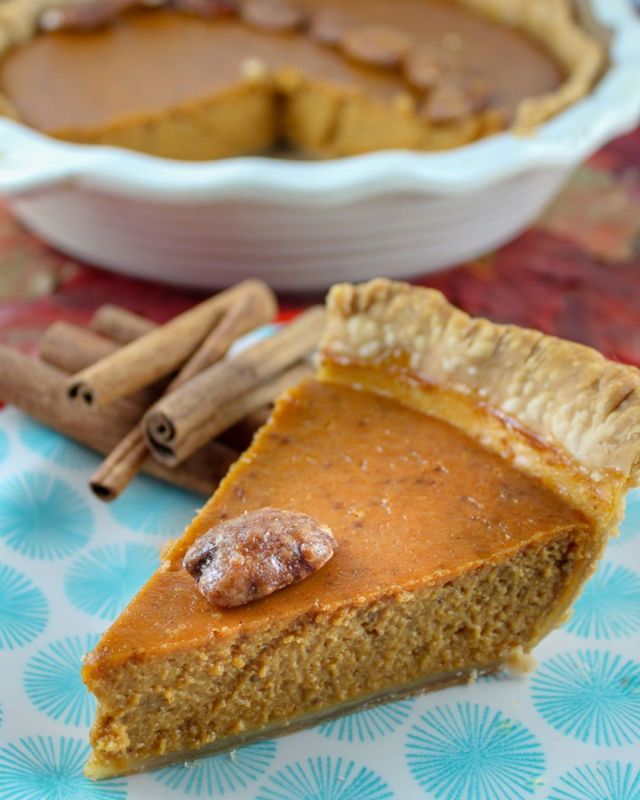 My mom makes the BEST pumpkin pie – seriously – I don’t even like pumpkin pie – EXCEPT for hers. It is soooo good! I’ve always know she had a pumpkin pie secret ingredient and she refused to give it up!!! #pumpkinpie #familyrecipes #comfortfood #dessert #recipesforyou