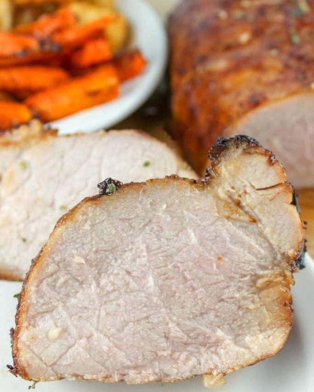 Marinated Pork Tenderloin in the air fryer is a favorite dinner in our house. Pork Tenderloin is one of my favorite cuts of meat because it’s always juicy & easy! #pork #tenderloin #dinnerideas #easyrecipes #recipeshare #recipeoftheday #trending #fyp